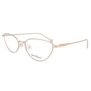 NEW Salvatore Ferragamo SF2188 050 Palladium/Gold 55mm Eyeglasses